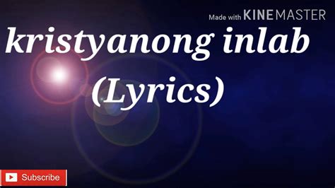 KRISTYANONG INLAB with lyrics .